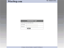 Tablet Screenshot of admin.wisestep.com